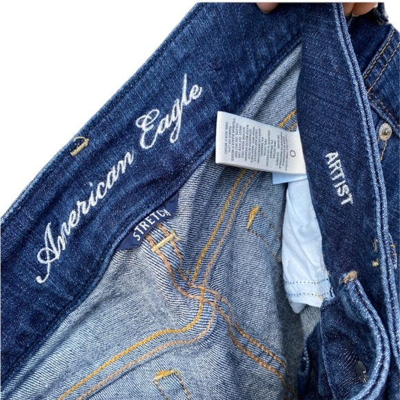 American Eagle Low Rise Crop Jeans Denim - Picture 6 of 16